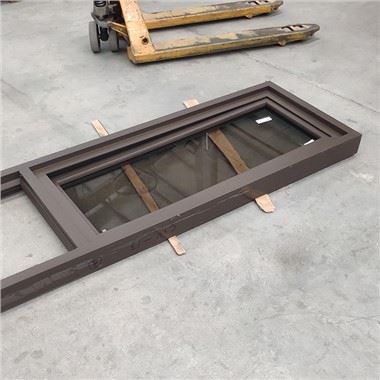 Тъмнокафява алуминиева дограма